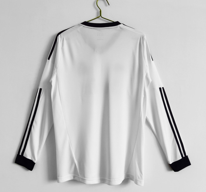 Long Sleeve Real Madrid 2012-13 Retro Home Soccer Jersey - Fan Version