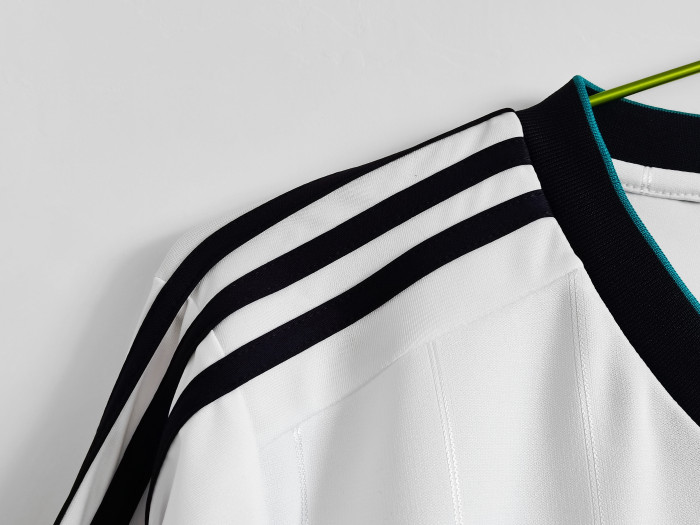 Long Sleeve Real Madrid 2012-13 Retro Home Soccer Jersey - Fan Version