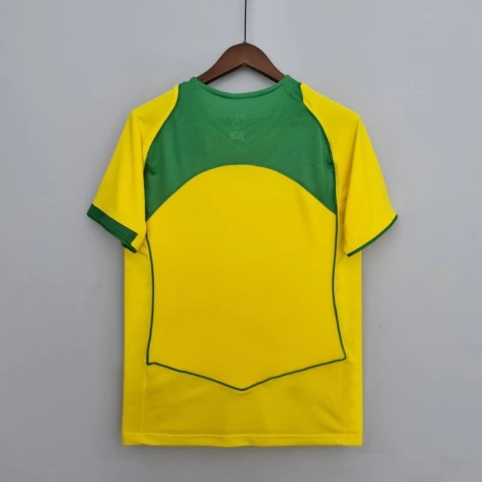 Brazil 2004 Retro Home Soccer Jersey - Fan Version