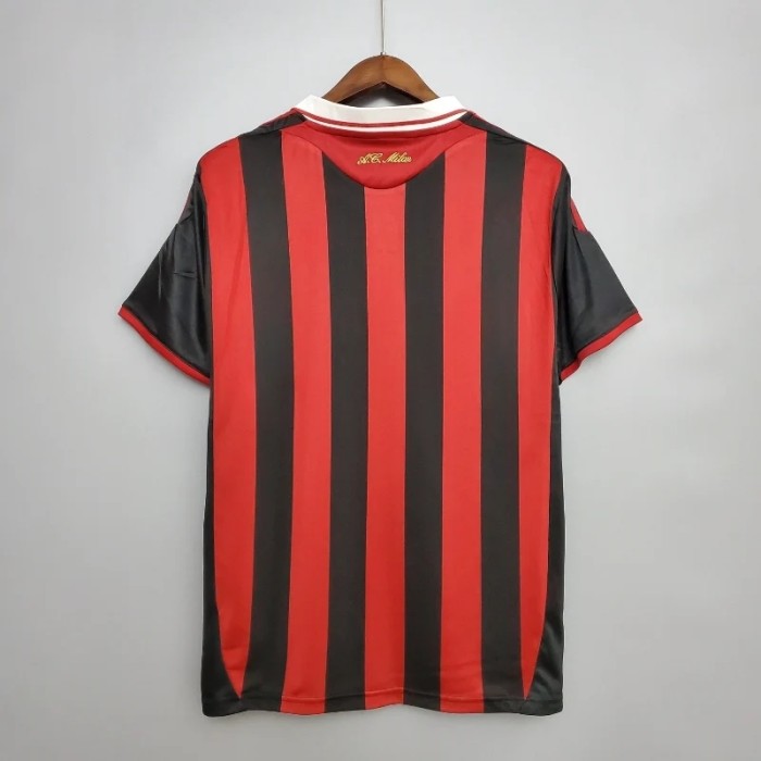 AC Milan 2009-10 Home Retro Soccer Jersey - Fan Version
