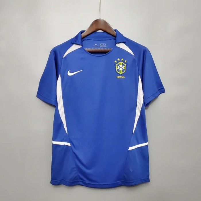 Brazil 2002 Retro Away Soccer Jersey - Fan Version