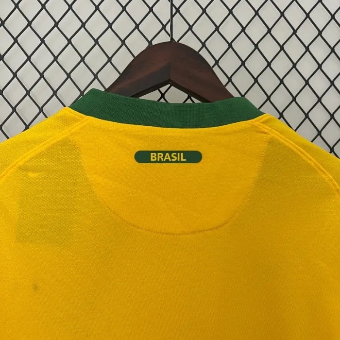Brazil 2010 Retro Home Soccer Jersey - Fan Version