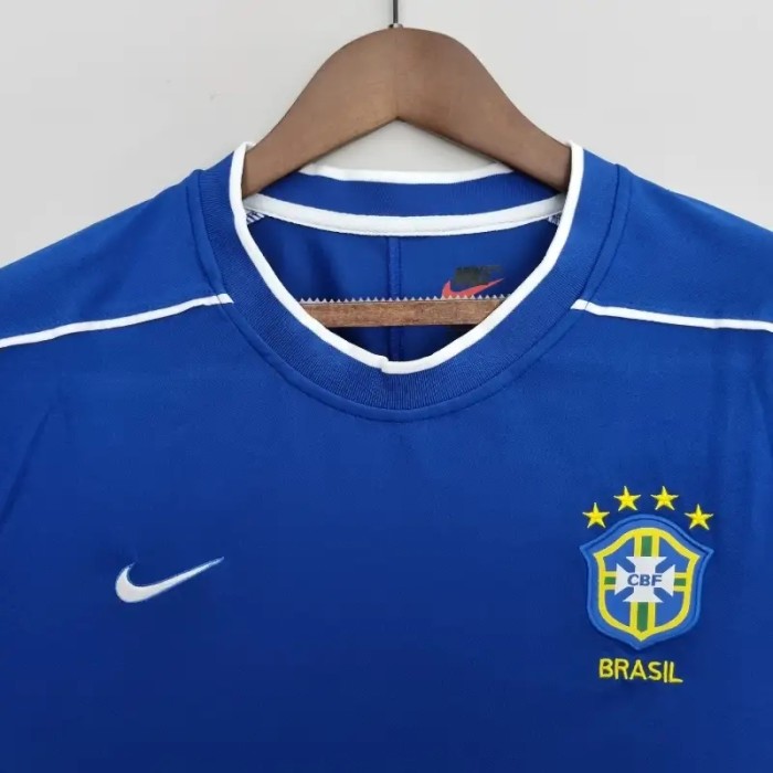 Brazil 1998 Retro Away Soccer Jersey - Fan Version