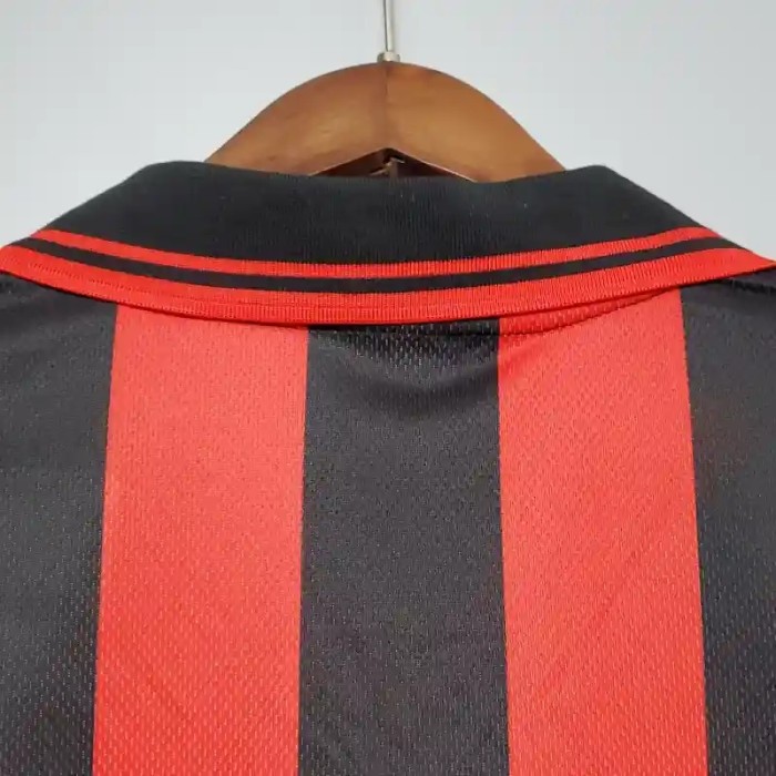 AC Milan 1996-97 Home Retro Soccer Jersey - Fan Version