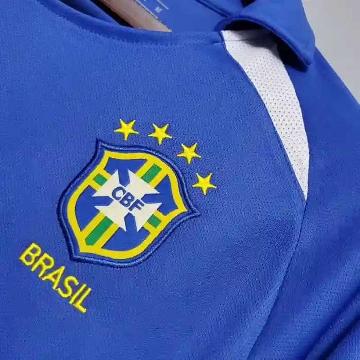 Brazil 2002 Retro Away Soccer Jersey - Fan Version