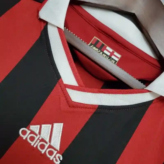 AC Milan 2009-10 Home Retro Soccer Jersey - Fan Version
