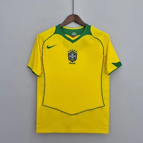 Brazil 2004 Retro Home Soccer Jersey - Fan Version