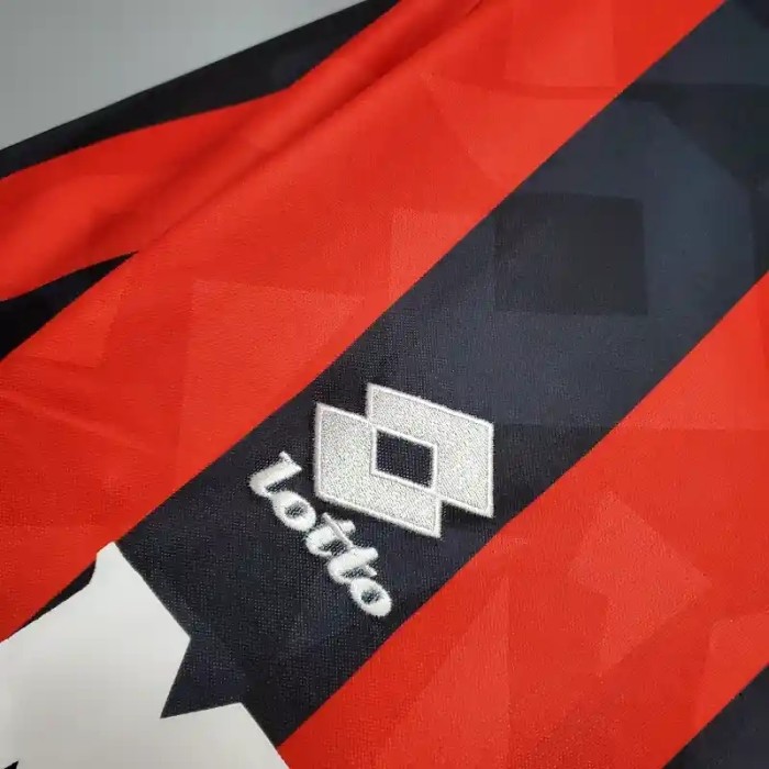AC Milan 1993-94 Home Retro Soccer Jersey - Fan Version