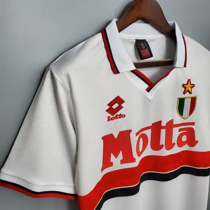 AC Milan 1993-94 Away Retro Soccer Jersey - Fan Version