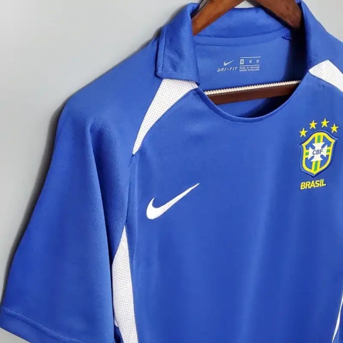 Brazil 2002 Retro Away Soccer Jersey - Fan Version