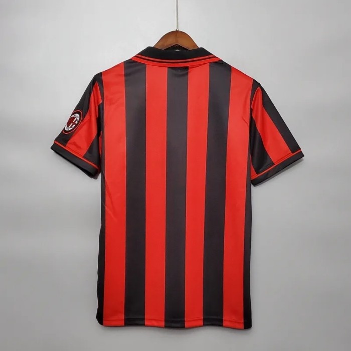 AC Milan 1996-97 Home Retro Soccer Jersey - Fan Version