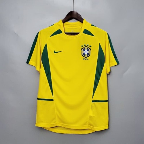 Brazil 2002 Retro Home Soccer Jersey - Fan Version