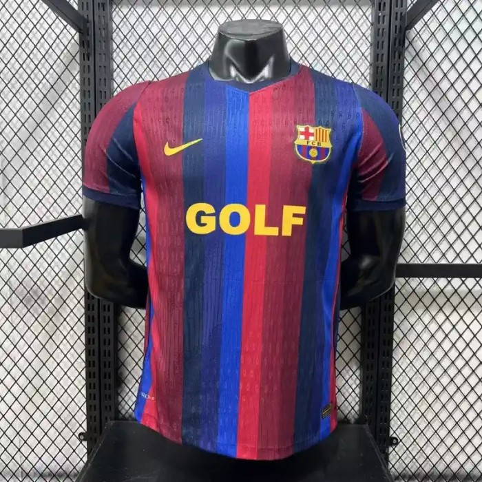 Barcelona 26/27 Home With GOLF Soccer Jersey- Player Version