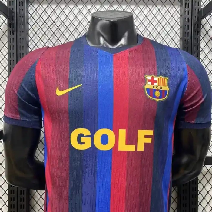 Barcelona 26/27 Home With GOLF Soccer Jersey- Player Version