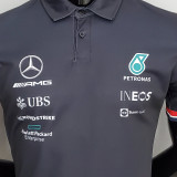 2022 Mercedes AMG Petronas F1 Black Team POLO T-Shirt