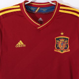 2012 Spain Home Red Retro Soccer Jersey
