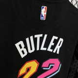 2025 Miami HEAT BUTLER #22 Black High Quality Casual T-Shirt T150