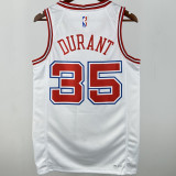 Rockets DURANT #35 White City Edition NBA Jerseys
