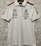 2024/25 Mercedes AMG Petronas F1 White Team POLO T-Shirt (有领)