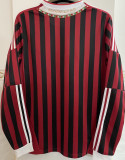 2011/12 AC Milan Home Long Sleeve Retro Jersey