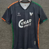 2025/26 Venezia FC Home Black Fans Soccer Jersey  带胸前广告 CYNAR SPRITZ
