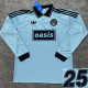 2025/26 AD x oasis #25 Light Blue Retro Style Fans Long Seelve Soccer Jersey (Have No.25 带号码）