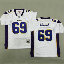 ALLEN #69 Men's Minnesota Vikings Retro NFL Jersey 维京人