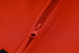 2024/25 Bulls Red Hoody Zipper Jacket Tracksuit