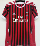 2011/12 AC Milan Home Retro Soccer Jersey