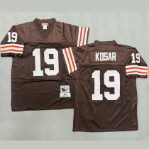KOSAR #19 Men's Cleveland Browns Retro NFL Jersey 布朗
