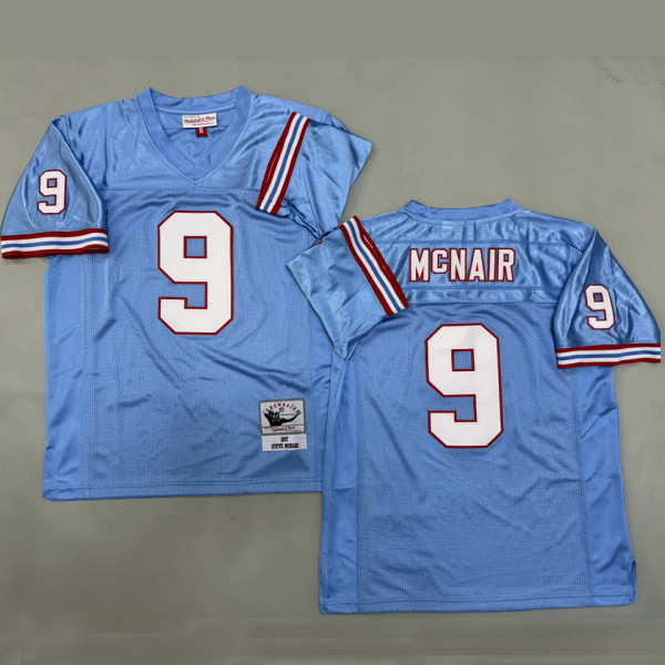 McNAIR #9 Men's Tennessee Titans Retro NFL Jersey  泰坦