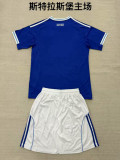 2025/26 Strasbourg Home Blue Kids Soccer Jersey  斯特拉斯堡