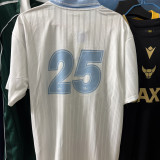 2025/26 AD x oasis #25 White Retro Style Fans Soccer Jersey (Have No.25 带号码）