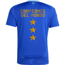 CAMPEONES DEL MUNDO 3 Stars  Argentina 1:1 Quality Away Blue Fans Jersey 2024/25 ★★