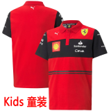 2022 Ferrari F1 Red POLO Team Kids T-Shirt