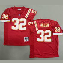 ALLEN #32 Men's Kansas City Chiefs Retro NFL Jersey 酋长