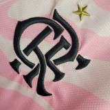 Familia #10 Flamengo Pink Fans Soccer Jersey 2023 带胸前广告 ★★