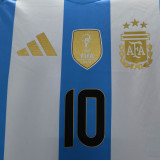 MESSI #10 Argentina Home Player Version Jersey 2024/25 (Have FlFA World Champion 2022 有胸前章) ★★