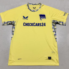 2025/26 Hertha BSC Away Yellow Fans Soccer Jersey 柏林赫塔