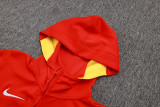 2025/26 Eagles Red Hoody Zipper Jacket Tracksuit