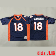 MANNING #18 Denver Broncos Retro Kids NFL Jersey 野马