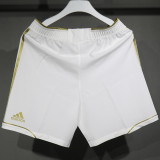 2011/2012 RM Home White Retro Player Version Shorts Pants 球员版