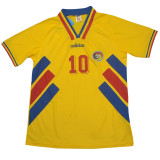 1994 Romania Yollow Retro Soccer Jersey