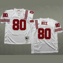 RICE #80 Men's San Francisco 49ers Retro NFL Jersey 49人
