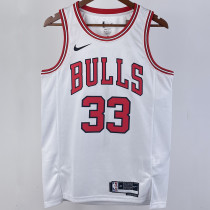 2023/24 Bulls PIPPEN #33  White NBA Jerseys 热压