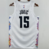 2025 Nuggets  JOKIC #15 White City Edition NBA Jersey
