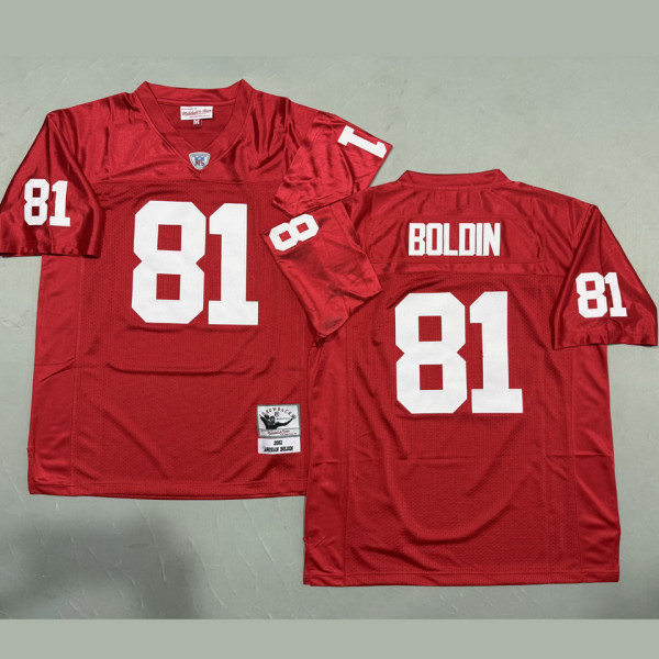 BOLDIN #81 Men's Arizona Cardinals Retro NFL Jersey 红雀