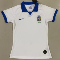 2019 Brazil Away White Women Soccer Jersey