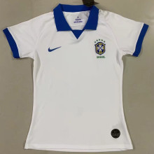 2019 Brazil Away White Women Soccer Jersey