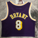 Lakers BRYANT #8 Retro Purple NBA Girl Jersey